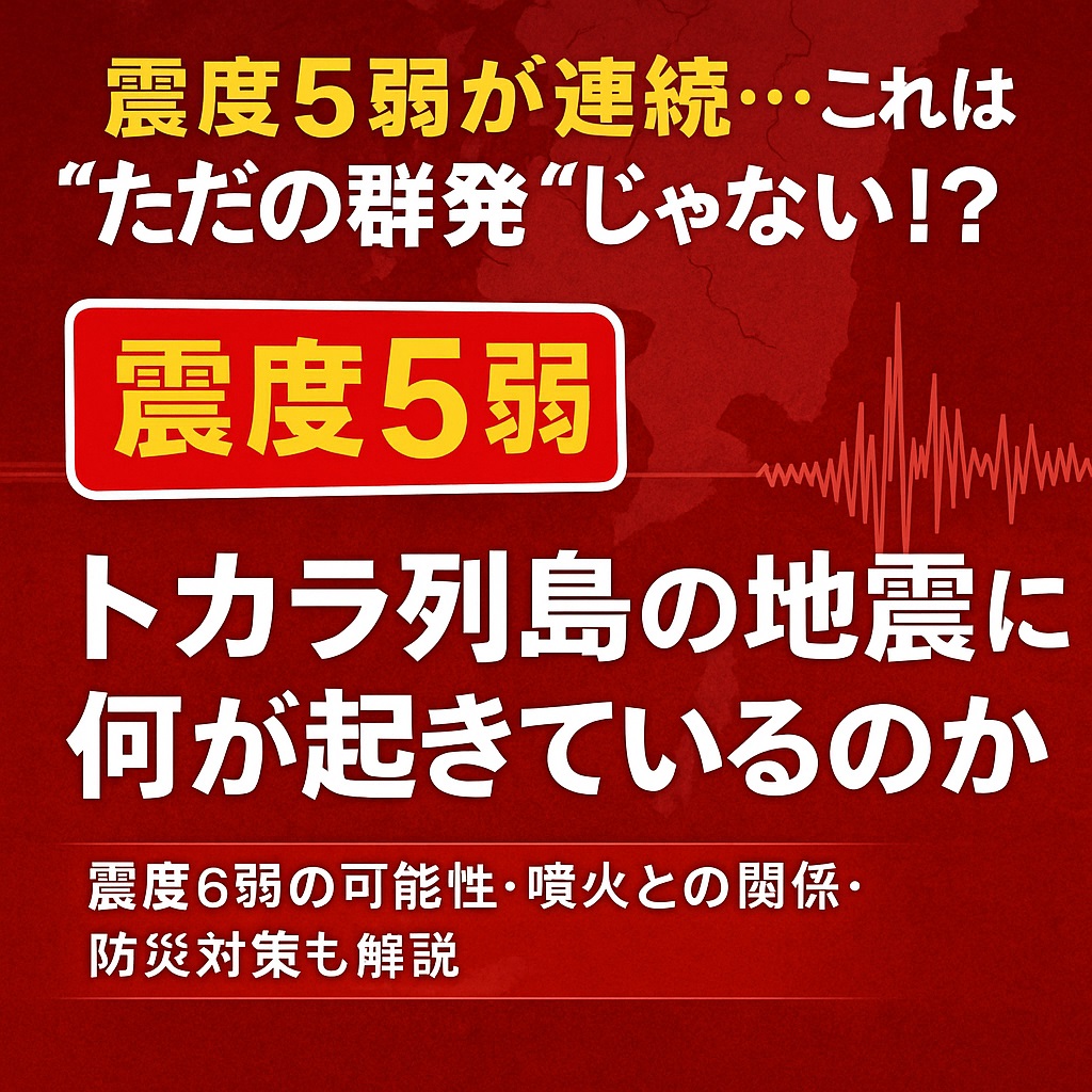 トカラ震度5弱