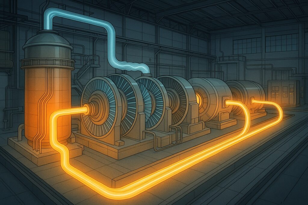 発電タービンのイラスト