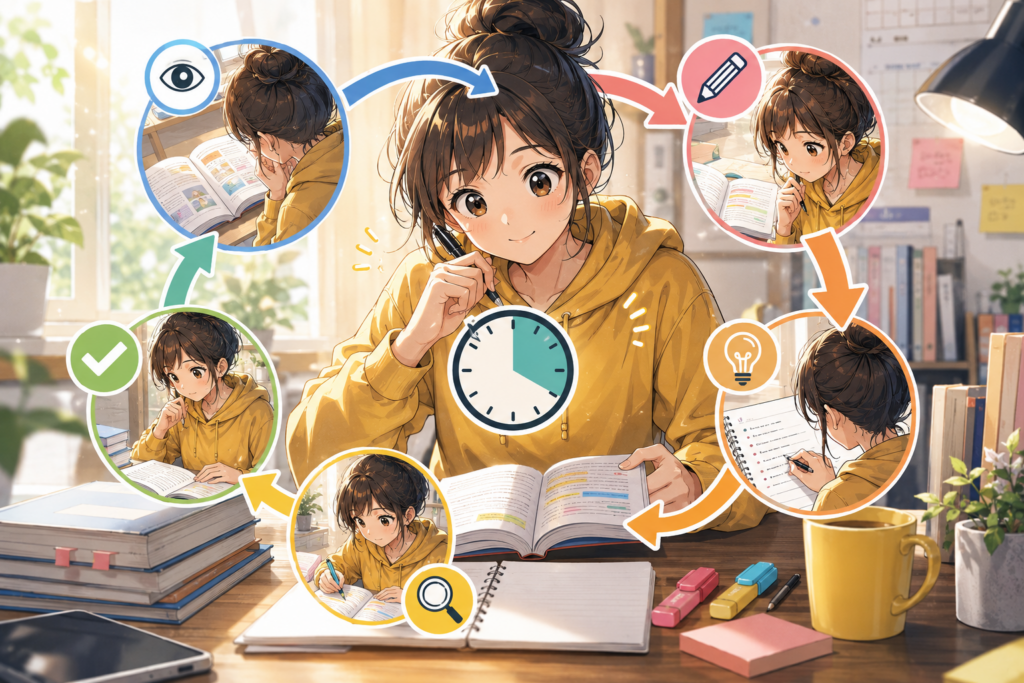 30分で試せる「読む・思い出す・確認する」暗記サイクル