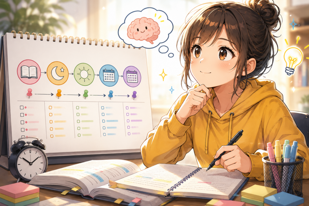 すぐ忘れる人ほど、復習は「気合い」ではなく「タイミング」で考える