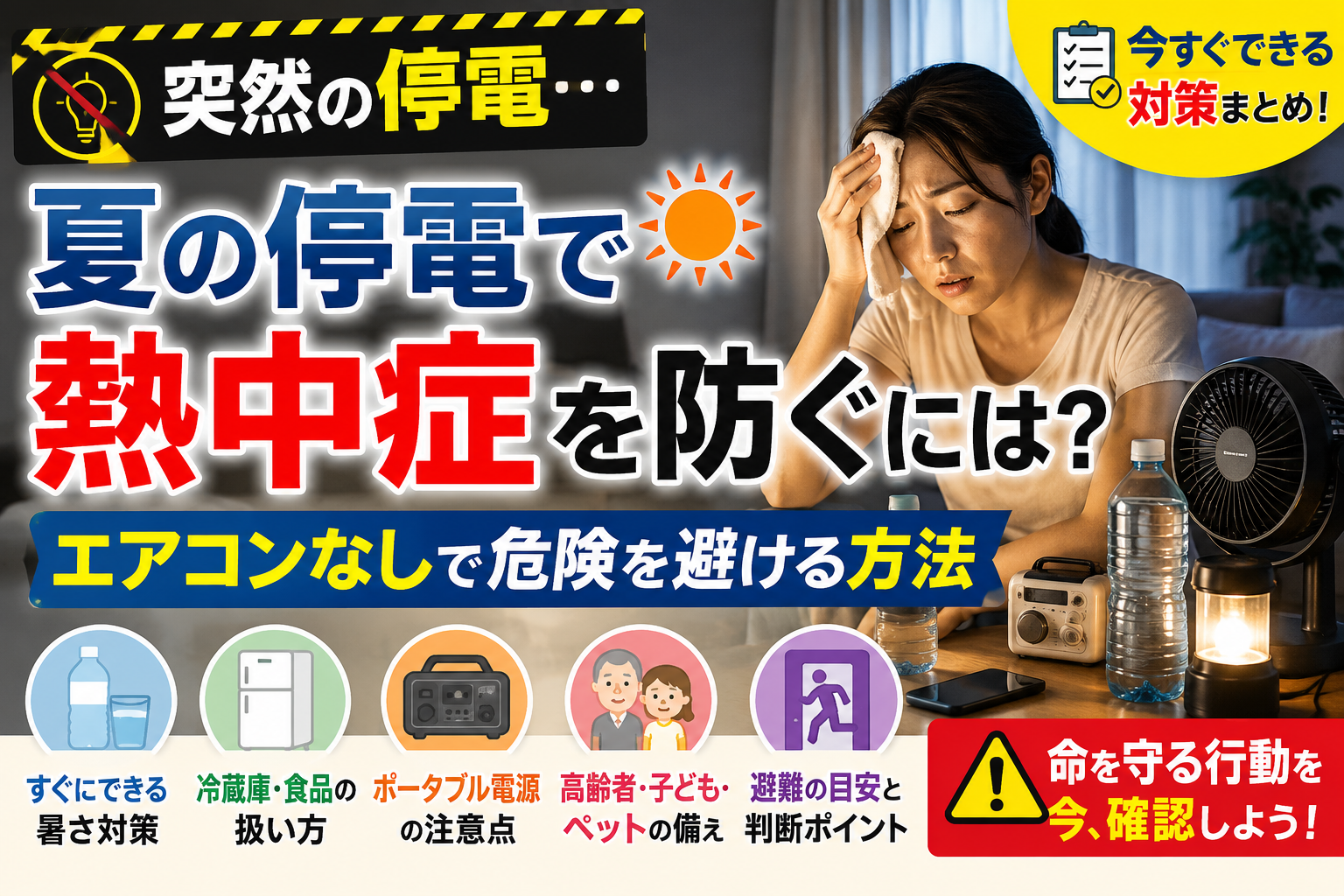 停電時の熱中症対策