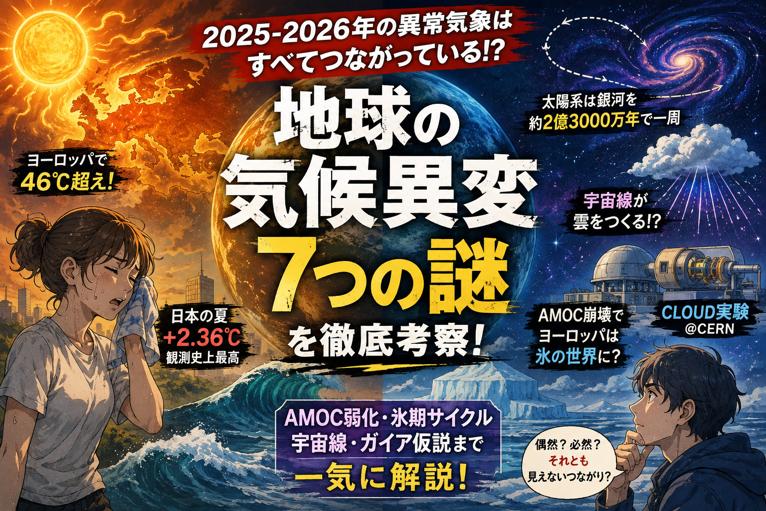 地球気候異変、7つの謎