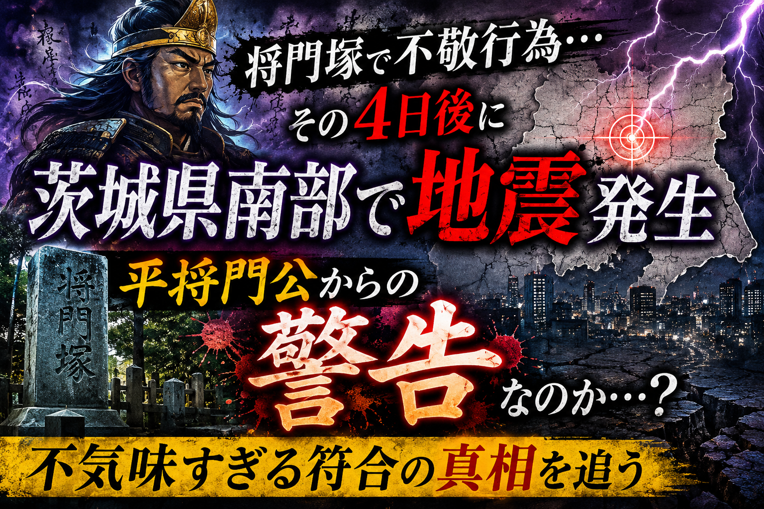 将門塚と地震の不気味な警告