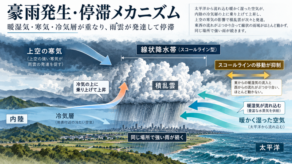 豪雨発生・停滞メカニズム