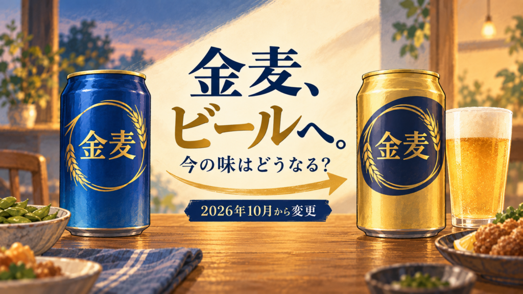 金麦、ビールへ。今の味はどうなる？
